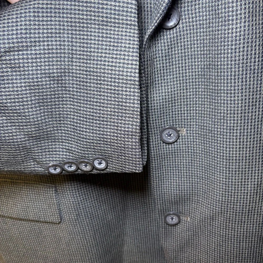 Oscar De La Renta Men's Blazer Jacket Size 46 Long Light Green Two Button Wool